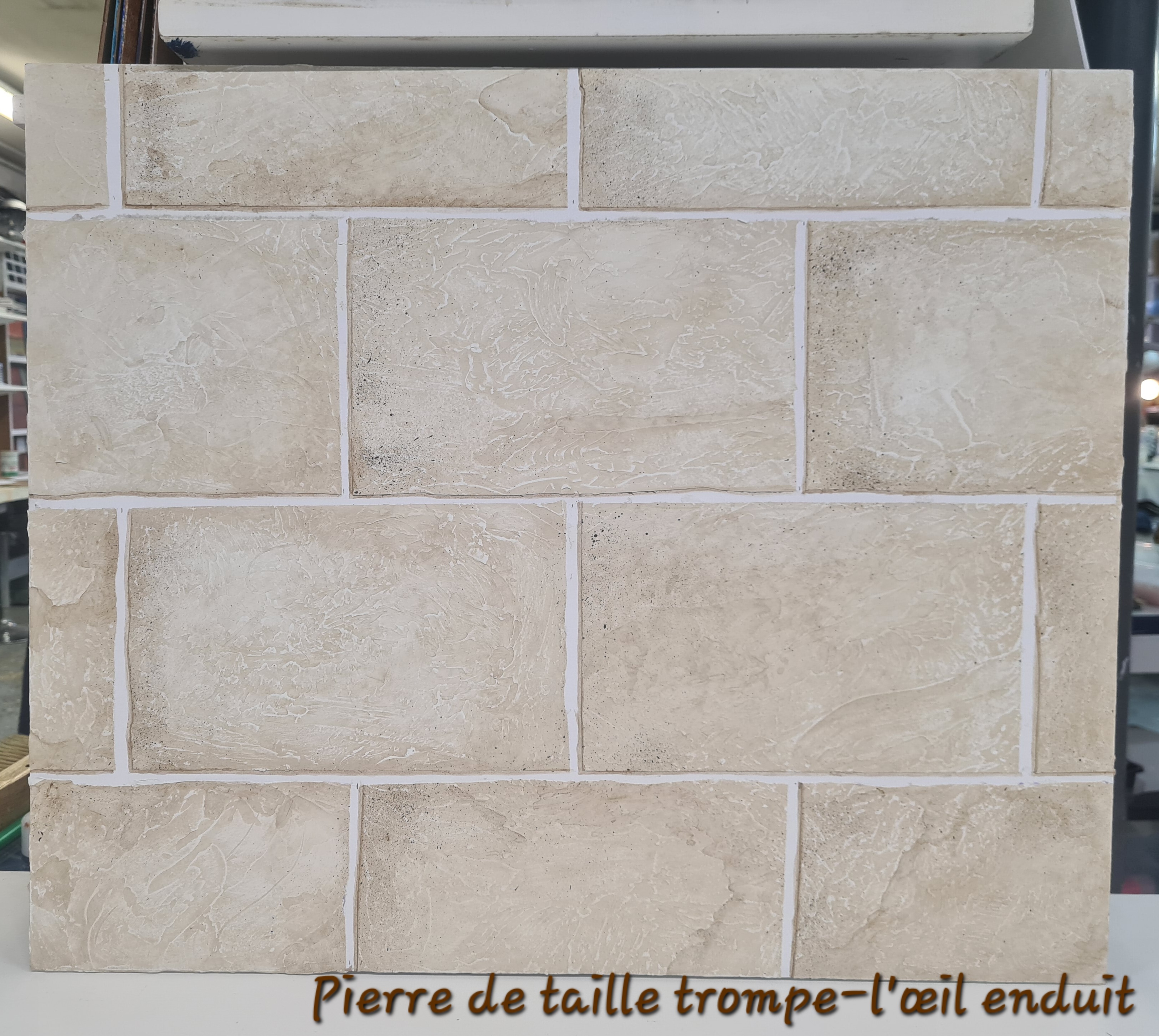 Echantillons Briques Ciment Pierres